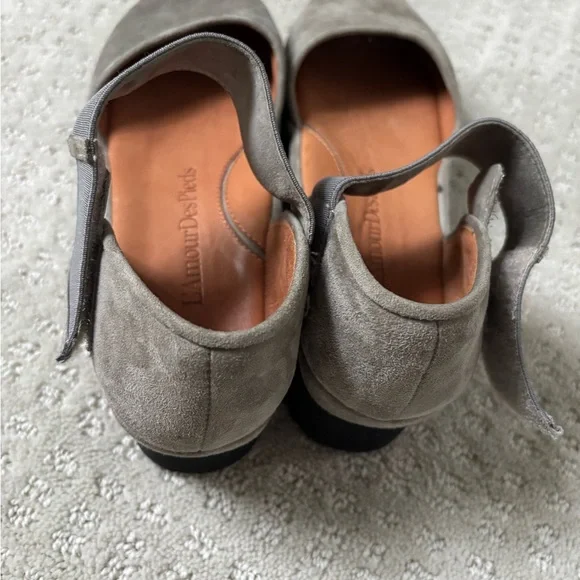 L'Amour des Pieds Women's Gray Platform Sandals 6.5 - Picture 4 of 7